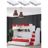 Ranza, Cesur Yavrulu Ranza - Kırmızı 3 Adet Comfort Yatak