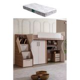 Ranza, Milano Dolaplı Çalışma Masalı Modern Ranza+ 1 Adet Comfort Yatak