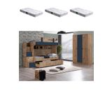 Ranza, Riva Yavrulu Ranza + 3 Kapılı Dolap + 3 Adet Comfort Yatak