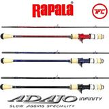 Rapala Adajo Infinity 190CM 400GR Aksiyonlu Siyah Tetikli Slow Jig Kamışı