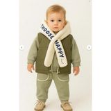 Rapapa Erkek Bebek 3’lü Kışlık Eşofman Takımı – Polar Şallı, Şardonlu Yelekli, Sweatshirt ve Alt 10697-Y - 9 Ay - Mavi