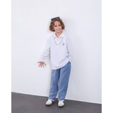 Rapapa Erkek Çocuk Beyaz Polo Yaka Sweatshirt Siyah Çizgili Pantolon Takım – Şık Rahat Günlük Kombin 5084M - 5 - 6 Yaş - Mavi