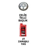 Rapco Motorlu Tırpan Çelik Telli Başlık Ve Petrol Ofisi Maximoto 2T Zamanlı Yağ