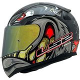 Rapıd 2 Spox Gri-Kırmızı Kask Sarı Cam - 2XL