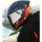Rapıd 2 Xtreet Mat Siyah-Kırmızı Kask+Spoıler - XS