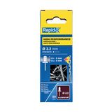 Rapid kör perçin Universal alüminyum, 50 adet matkap ucu dahil, 3,2 x 8 mm, 5000383