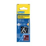 Rapid kör perçin Universal alüminyum, 50 adet matkap ucu dahil, 4,8 x 12 mm, 5000388