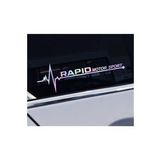 Rapid Yan Cam Sticker Oto Kapı 20 Cm X 7 Cm Hologram c88
