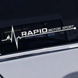 Rapid Yan Cam Sticker Oto Kapı Çıkartma Tuning oto 20 cm x 7 cm yazı 447