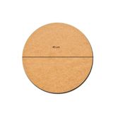 Rapithwin 1 Adet 43 Cm Çap 3 Mm (2.7 MM) Ham Mdf Daire Plaka Supla Tabanı