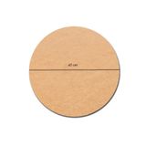 Rapithwin 1 Adet 47 Cm Çap 3 Mm (2.7 MM) Ham Mdf Daire Plaka Supla Tabanı