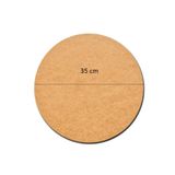 Rapithwin 12 Adet 35 Cm Çap 3 Mm (2.7 MM) Ham Mdf Duralit Daire Plaka Supla Tabanı