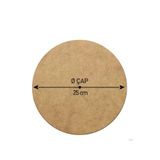 Rapithwin 6 Adet 25 Cm Çap 3 Mm (2.7 MM) Ham Mdf Daire Plaka Supla Tabanı