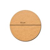 Rapithwin 6 Adet 33 Cm Çap 3 Mm (2.7 MM) Ham Mdf Duralit Daire Plaka Supla Tabanı