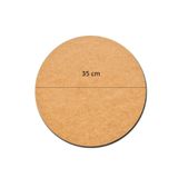 Rapithwin 6 Adet 35 Cm Çap 3 Mm (2.7 MM) Ham Mdf Duralit Daire Plaka Supla Tabanı
