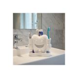 Rapithwin Diş Tasarımlı Diş Fırçalık – Çok Bölmeli Diş Fırçası ve Macun Organizer – Banyo Lavabo Düzenleyici