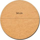 Rapithwin Ham Mdf 6 Adet Supla 3 mm - Naturel - 34 x 34 cm