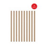 Rapithwin Ham Mdf Iskandinav Duvar Çıta 3 Mm Kalınlık X 124 Cm Uzunluk X 6 Cm Genişlik ( 10 Adet )