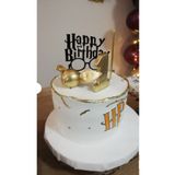 Rapithwin Harry Potter Doğum Günü Pasta Üstü Süsü Siyah (3D YAZICIDA)