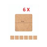 Rapithwin Supla Levha 6 Adet 3 Mm Ham Mdf 30 Cm Çap Kare Servis Altı Supla