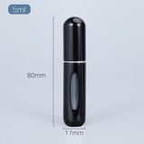 Rapsoli Mini Parfüm Şişesi Doldurulabilir Parfüm Şişesi Atomizer Cep Parfüm Şişesi Transfer Parfüm Şişesi - Siyah