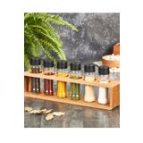 Rapt 6 lı Ahşap Standlı Cam Baharatlık Baharat Takımı 105 ml