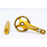 Raptor A28z-As322 32T 170 Mm Tek Yaprak Aynakol Seti Göbek+Aynakol+Yaprak Bisiklet Krank Seti Gold