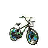 raptor bike 20 jant bisiklet yeşil demir sepet ve zil jant kapaklı kılasik modeli