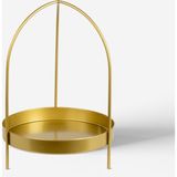 Rarart Concept Gold Metal Aksesuar Ve Makyaj Organizer - Çok Amaçlı Düzenleyici - Lattice - Altın