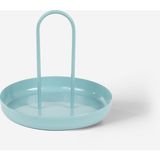 Rarart Concept Mavi Metal Takı Organizer - Yuvarlak Aksesuar Ve Makyaj Standı - Candy