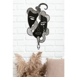 Rarart Conceptmedusa Figürlü Metal Duvar Dekoru - Modern Ev Ve Ofis Duvar Panosu - 33X65 Cm