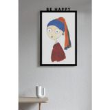 Rarartbe Happy Metal Poster - Dekoratif Metal Duvar Tablosu - 40X63 Cm