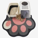 Rarenut Kedi Kumu Mat Tuzak, Evcil Hayvan Maması Yakalama Servis Altlığı, Süper Sevimli Temizlemesi Kolay 35" × 24" Kediler ve Köpekler için Büyük Dayanıklı - Siyah paw96