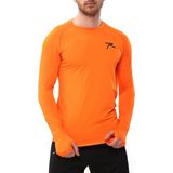 Raru Erkek Baselayer T-Shirt Oranj Nefes Alabilir Kumaş Slim Fit Rahat Kesim