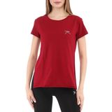 Raru Fumus Bordo %100 Pamuk Bisiklet Yaka Kadın T-shirt
