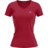 Raru Kadın %100 Pamuk T-Shirt Mulıer Bordo Melanj - 2XL