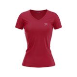Raru Kadın %100 Pamuk T-Shirt Mulıer Bordo Melanj
