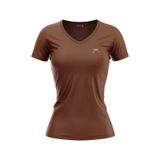 Raru Kadın %100 Pamuk T-Shirt Mulıer Kahverengi