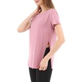 Raru Kadın Pamuk T-Shirt Fumus Pembe - 2XL