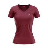 Raru Kadın%100 Pamuk T-Shirt MULIER BORDO BORDO M