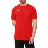 Raru Kırmızı Velox Unisex T-Shirt %100 Polyester Nefes Alabilir Kumaş ile Şık Tasarım - 176 cm