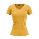 Raru MULIER Kadın Pamuklu Sarı Günlük T-shirt