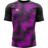 Raru Nıtor Fuşya T-Shirt Slim Fit %100 Polyester Dijital Baskılı Erkekler İçin Üst