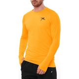 Raru Oranj Slim Fit Baselayer T-Shirt Erkek Nefes Alabilir Kumaş ile Spor ve Günlük Kombin - 2XL