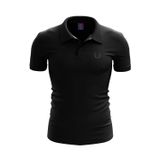 RARU SPQR Erkek Polo T-Shirt SANCTUS SİYAH SİYAH M