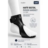 rasafine AFO Ayak Düşmesi Sağ Destek Aparatı – Ayak Bileği Sabitleyici, İçe Dışa Basma Destekli Şişirilebilir Ortez