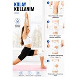 Rasafine Patella Açıklıklı Sporcu Dizliği Ayarlanabilir Cırt Bantlı Yan Yaylı Diz Bandı - Beyaz
