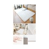 Raschel Carpet Beyaz Lüks Raschel Kaymaz Taban Peluş Halı Yolluk Beyaz