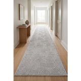 Raschel Carpet Bohem Yolluk Yıkanabilir Leke Tutmaz Modern Sisal Açık Gri Özel Seri Kaymaz Taban Halı Yolluk