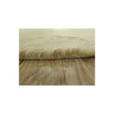 Raschel Carpet Dekoratif Kahverengi Peluş Yumuşak Yuvarlak Oval Halı, 120 x 120